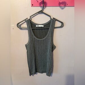 Zara Metallic Tank Top